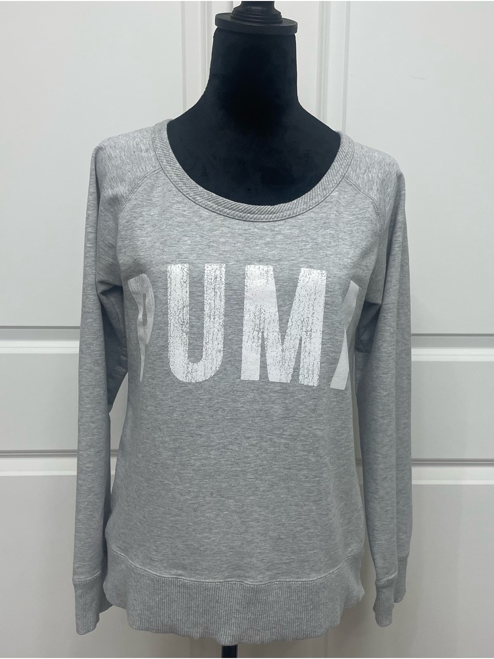 Puma Gray Sweatshirt with White Logo